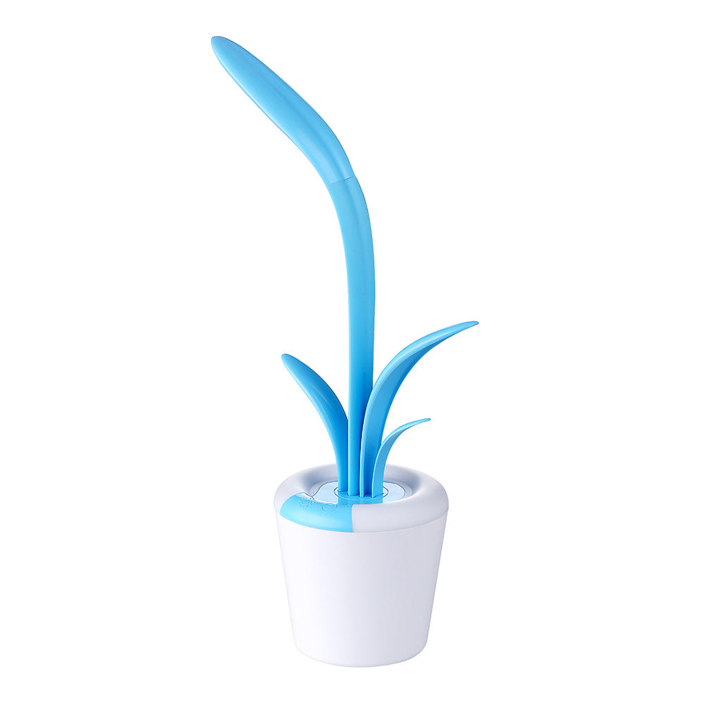 Modern USB Rechargeable LED Desk Lamp with Eye Protection, Touch Control & RGB Night Light