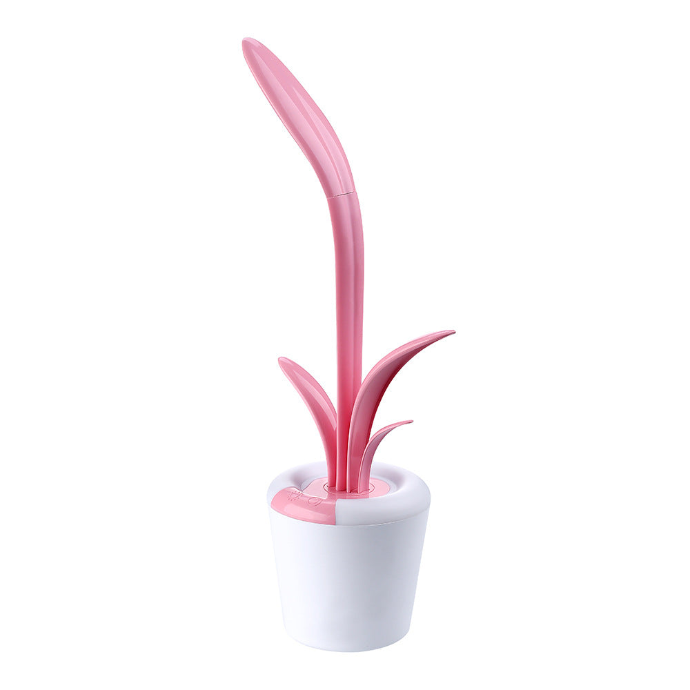 Modern USB Rechargeable LED Desk Lamp with Eye Protection, Touch Control & RGB Night Light