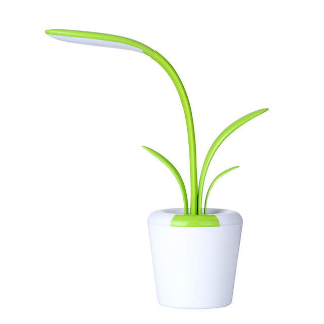 Modern USB Rechargeable LED Desk Lamp with Eye Protection, Touch Control & RGB Night Light