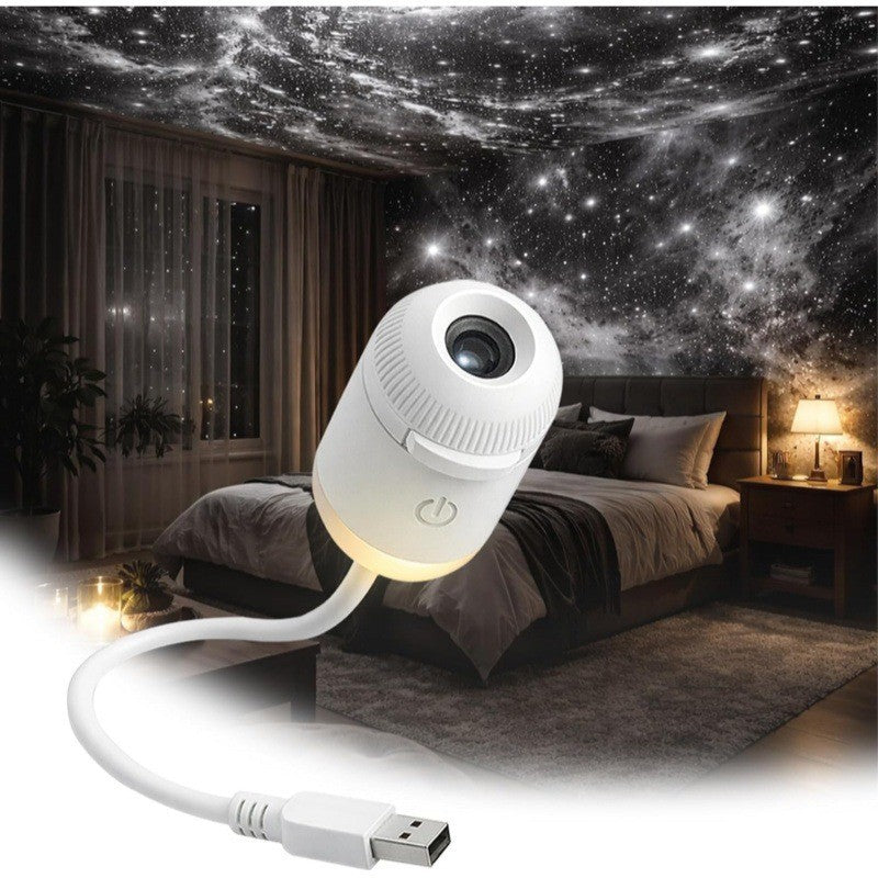 USB Powered Starry Sky Projection Night Light for Bedroom & Nursery